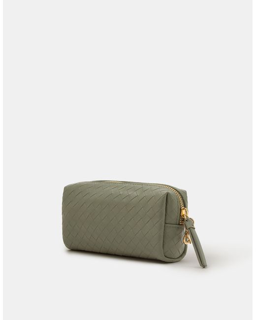 Accessorize Green Quilted Charm Pouch
