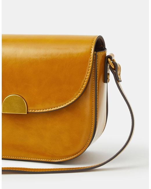 Accessorize Orange Patent Crossbody Bag