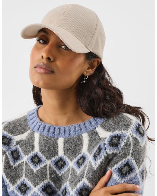 Accessorize Natural Corduroy Cap