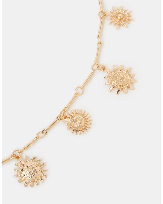 Accessorize White Sun Charm Belly Chain