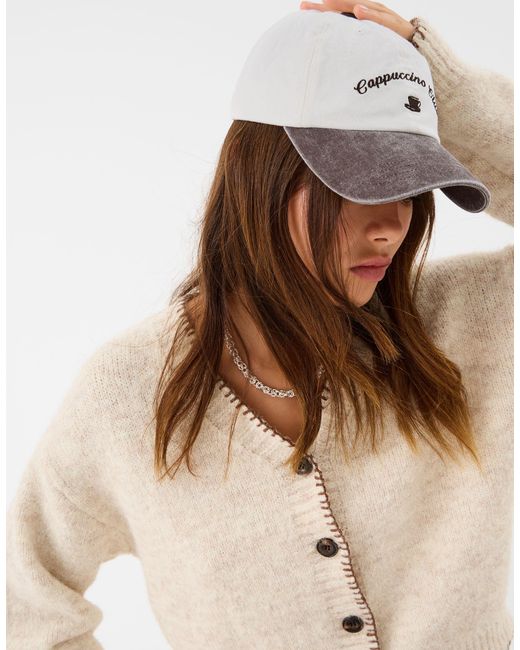 Accessorize White Coffee Baseball Cap
