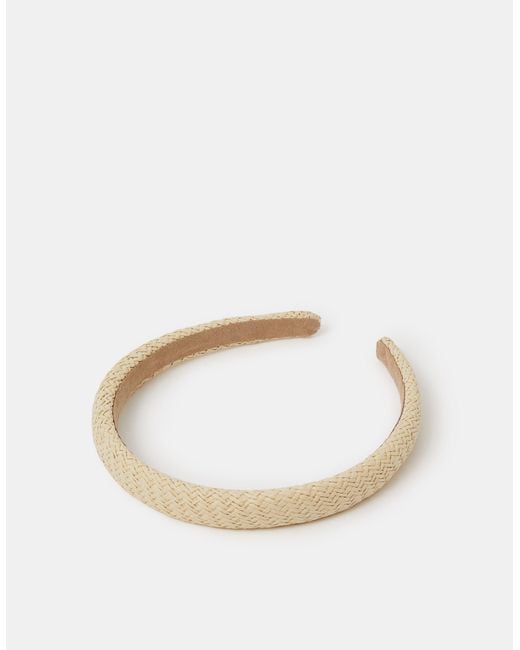 Accessorize Multicolor Woven Raffia Headband