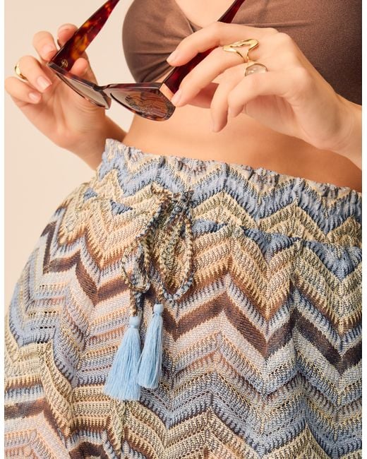 Accessorize Natural Crochet Shorts