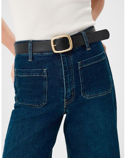 Accessorize Black Square Buckle Belt