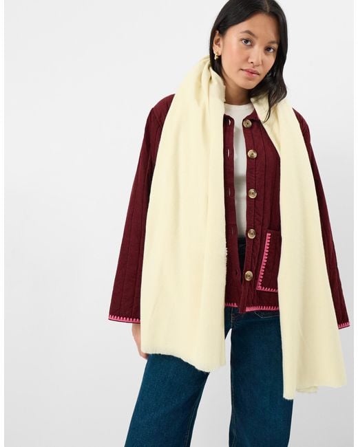 Accessorize White Plain Blanket Scarf