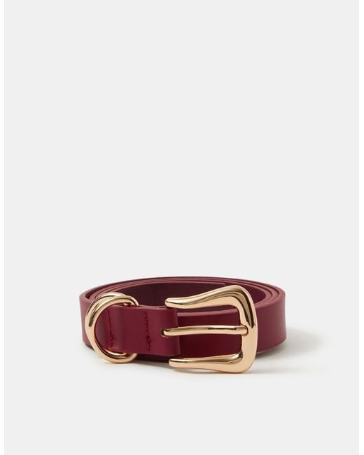 Accessorize Red Western Buckle Belt