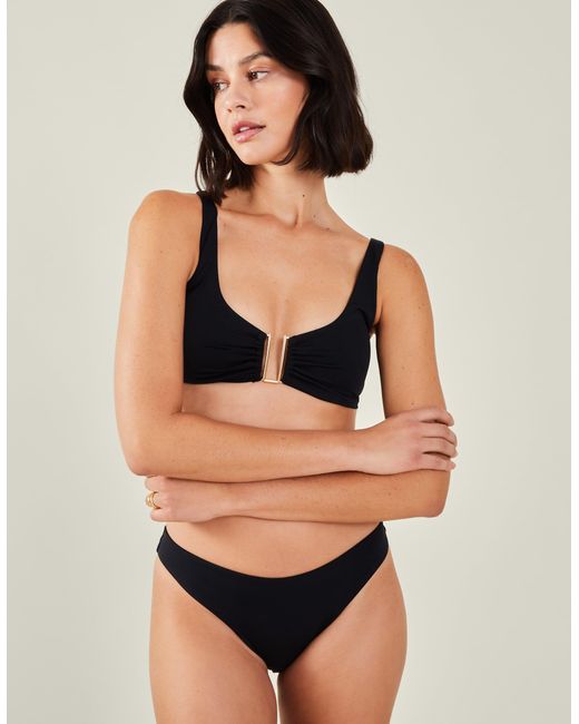 Accessorize Black Plain Bikini Bottoms