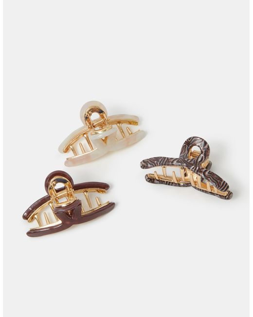 Accessorize Multicolor 3-Pack Mini Twist Claw Clips