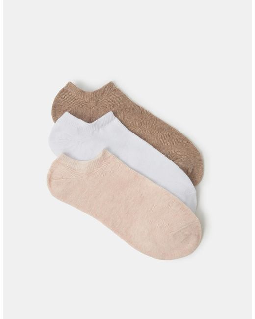 Accessorize Multicolor 3-Pack Trainer Socks