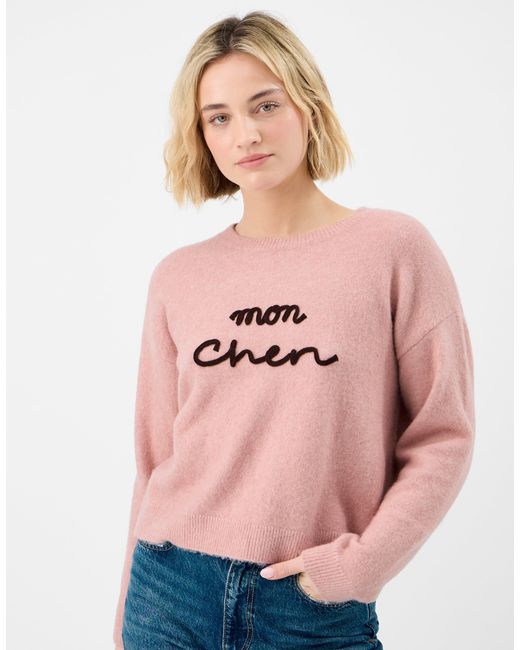 Accessorize Pink Polyester/Acrylic Mon Cheri Jumper