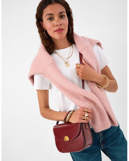 Accessorize Red Patent Crossbody Bag