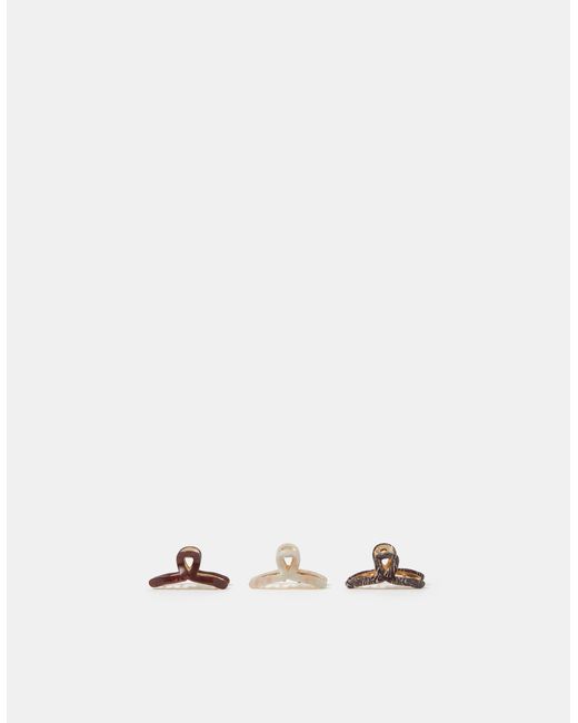 Accessorize Multicolor 3-Pack Mini Twist Claw Clips