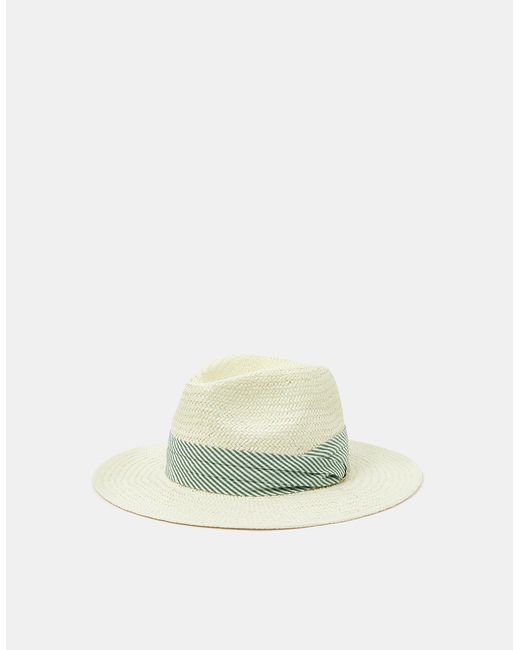 Accessorize Multicolor Stripe Band Fedora Hat