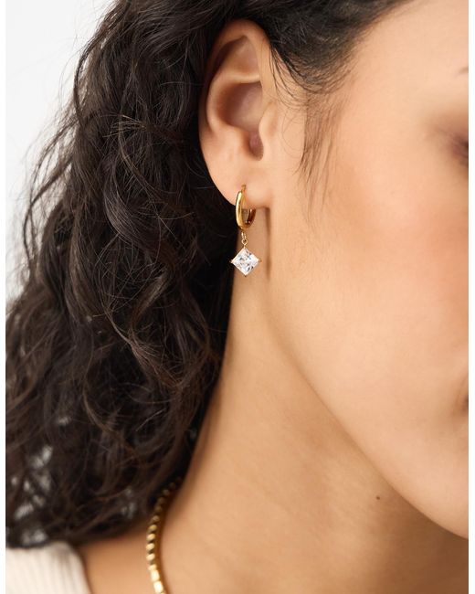 Accessorize Brown 2-Pack Stainless Steel Stud & Hoop Drop Earrings
