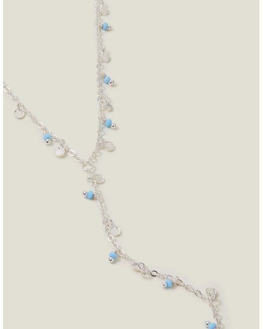 Accessorize Natural Women's Sterling Silver-plated Beaded Y-chain