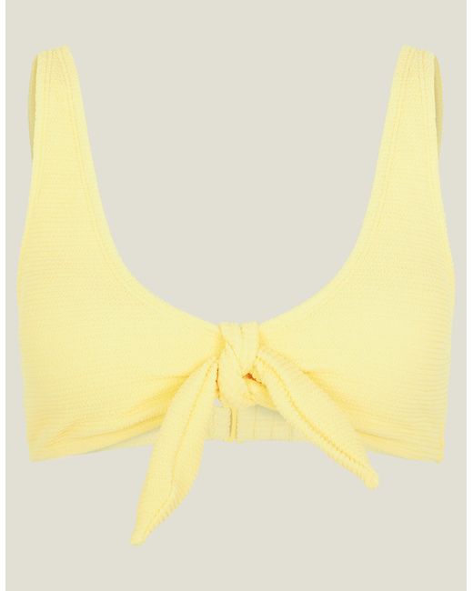 Accessorize Bunny Tie Bikini Top Yellow
