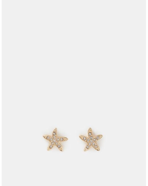 Accessorize White Starfish Stud Earrings