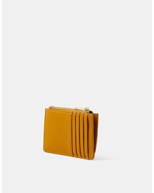 Accessorize Orange Plain Card Holder