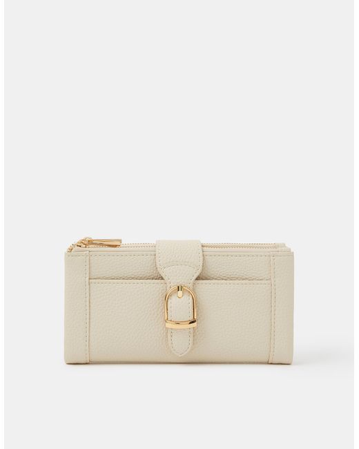 Accessorize Natural Buckle Faux Leather Purse