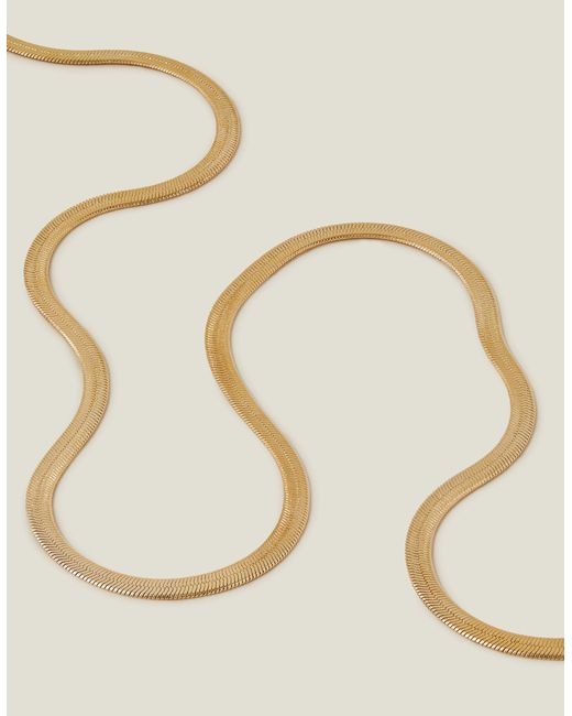 Accessorize Natural Women's 14ct Gold-plated Omega Chain
