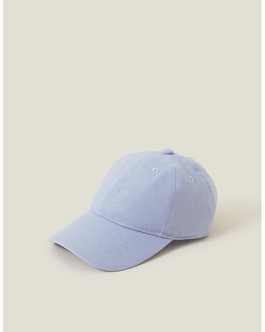 Accessorize Blue Lightweight Twill Baseball Cap