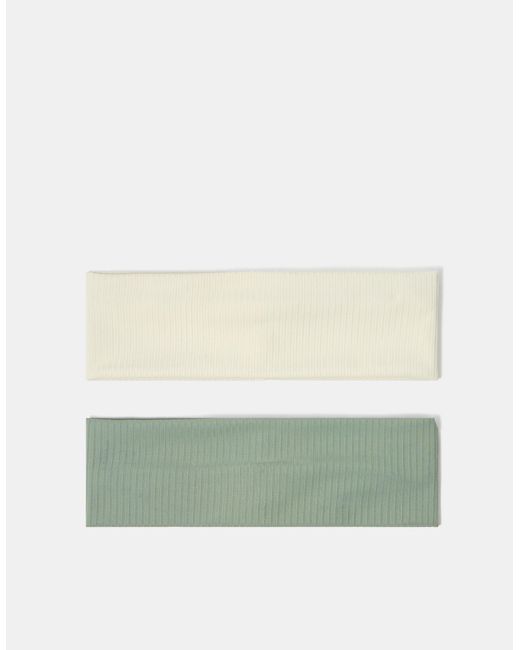 Accessorize Multicolor 2-Pack Ribbed Bando Headbands