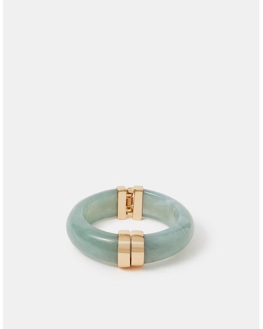 Accessorize Green Chunky Resin Bangle