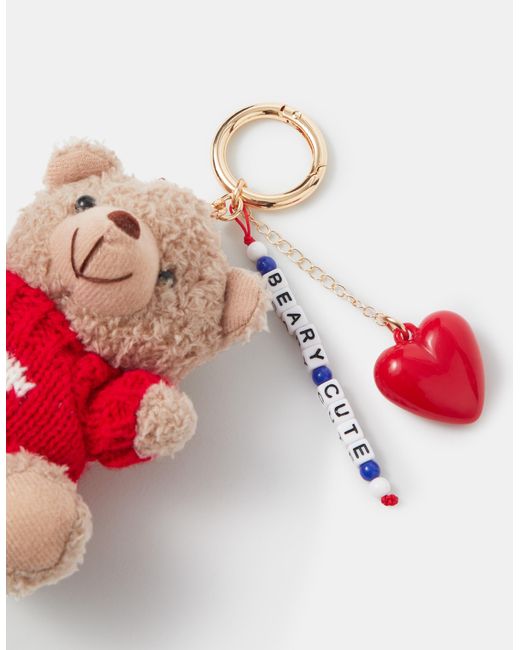 Accessorize White Bear Bag Charm