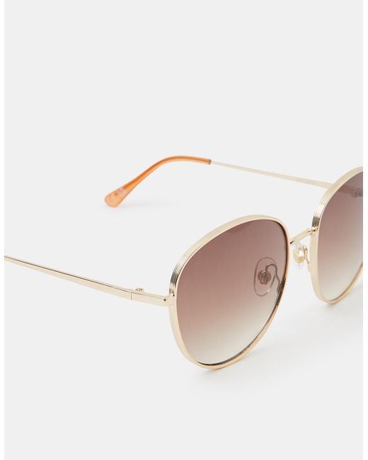 Accessorize Brown Groove Edge Aviator