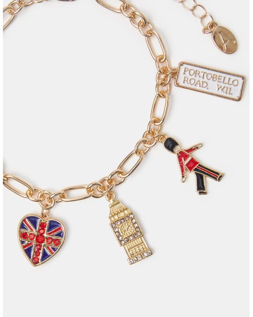 Accessorize White London Charm Bracelet