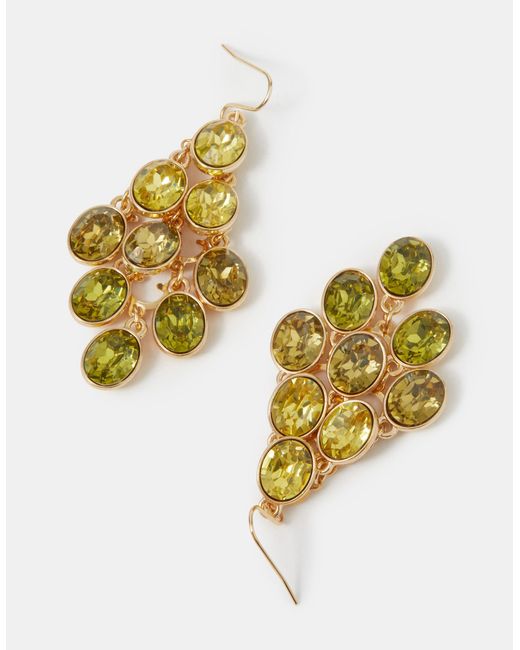 Accessorize Metallic Ombré Chandelier Drop Earrings