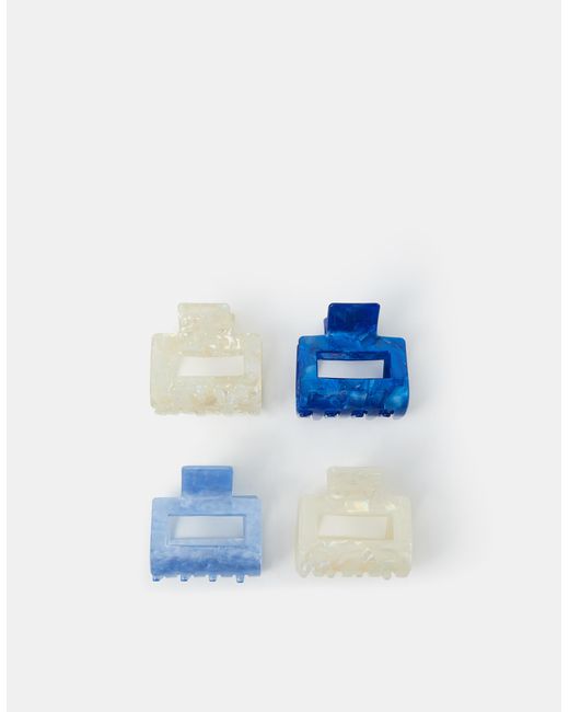 Accessorize Black 4-Pack Resin Square Claw Clips