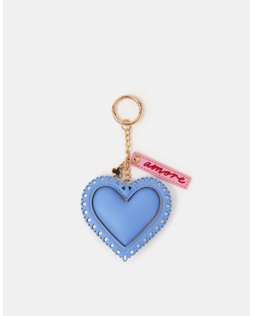 Accessorize Blue Heart Bag Charm