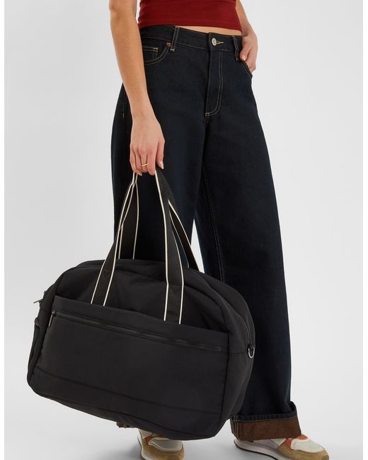 Accessorize Black Large Nylon Weekend Bag
