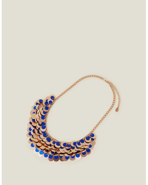 Accessorize Blue Women's Gold Mermaid Necklace