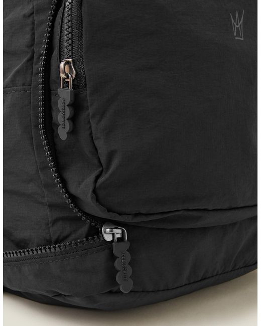 Accessorize Women's Black Lightweight Nylon Packable Travel Rucksack