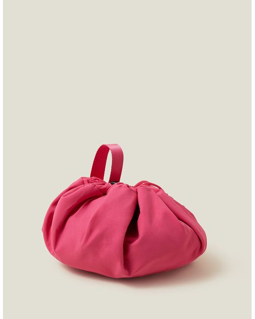 Accessorize Women's Pink Drawstring Make Up Bag