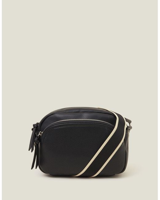 Accessorize Black Webbing Strap Cross-body Camera Bag