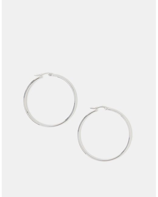 Accessorize Brown Sterling-Plated Hoop Earrings