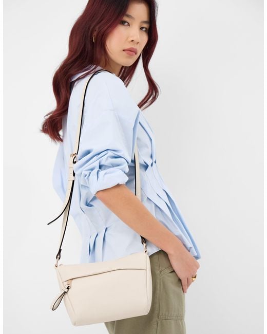 Accessorize White Zip Front Crossbody Bag