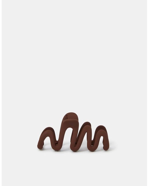 Accessorize Brown Large Wiggle Claw Clip