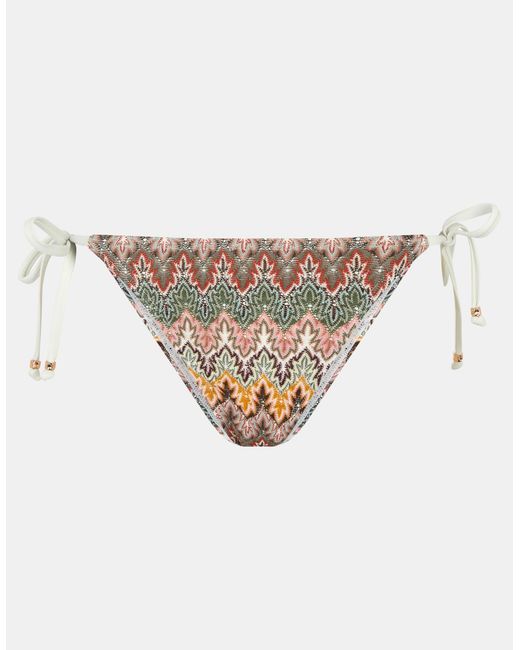 Accessorize Natural Crochet Tie Side Bikini Bottoms