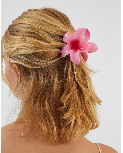 Accessorize Pink Tropical Flower Claw Clip