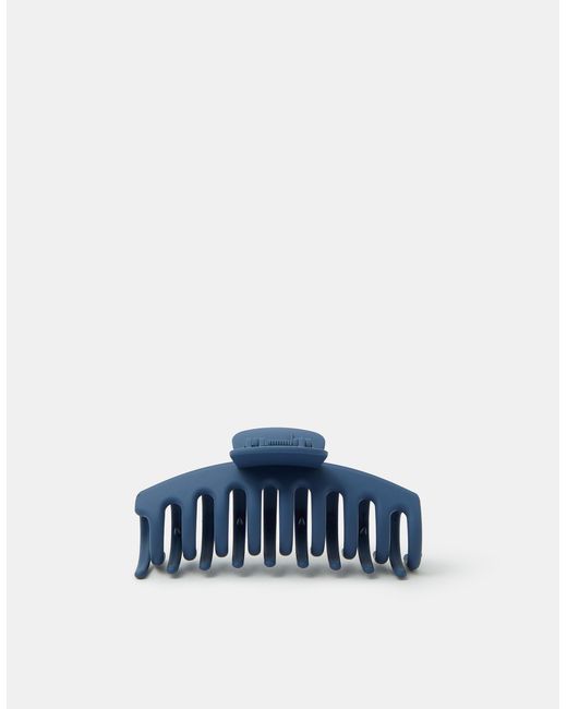 Accessorize Blue Large Matte Claw Clip