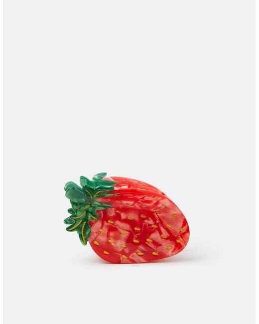 Accessorize Red Strawberry Claw Clip