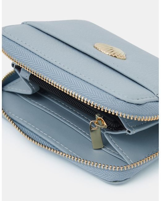 Accessorize Blue Shell Compact Purse