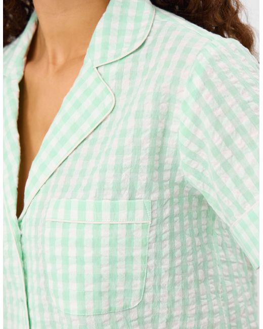Accessorize Green Gingham Short Pyjamas Set