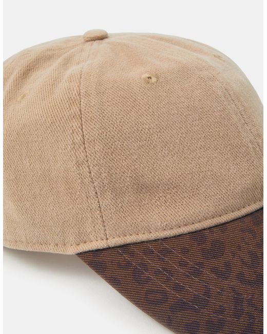 Accessorize Natural Leopard Print Baseball Cap