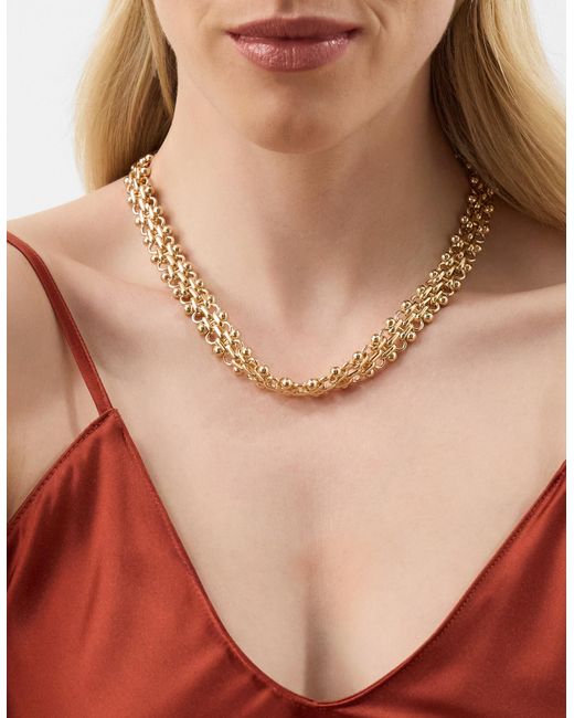 Accessorize Brown Statement Chain Necklace