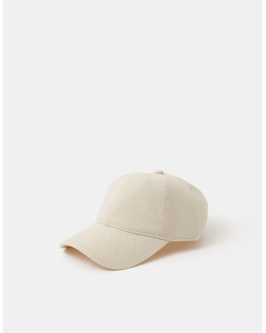 Accessorize Natural Twill Baseball Cap